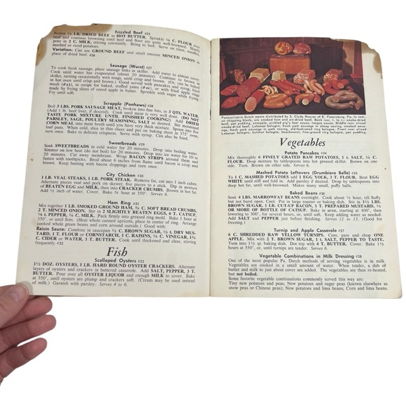 Vintage 1963 Best Loved Pennsylvania Dutch Recipes Cookbook Booklet Lancaster PA - Picture 8 of 10